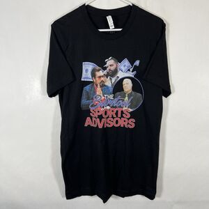 Barstool The Sports Advisors T Shirt Adult Size Medium Black Bella Canvas Tag